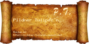 Pildner Tulipán névjegykártya